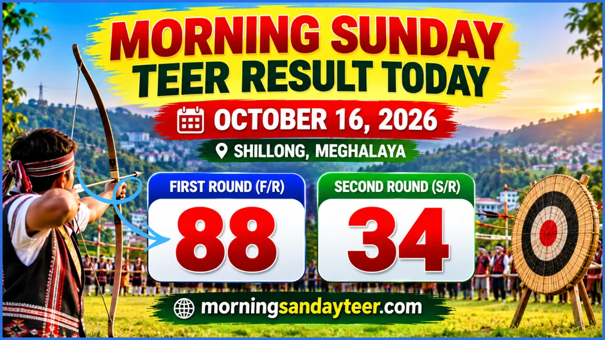 Morning Sunday Teer Result Today: Shillong Numbers and History
